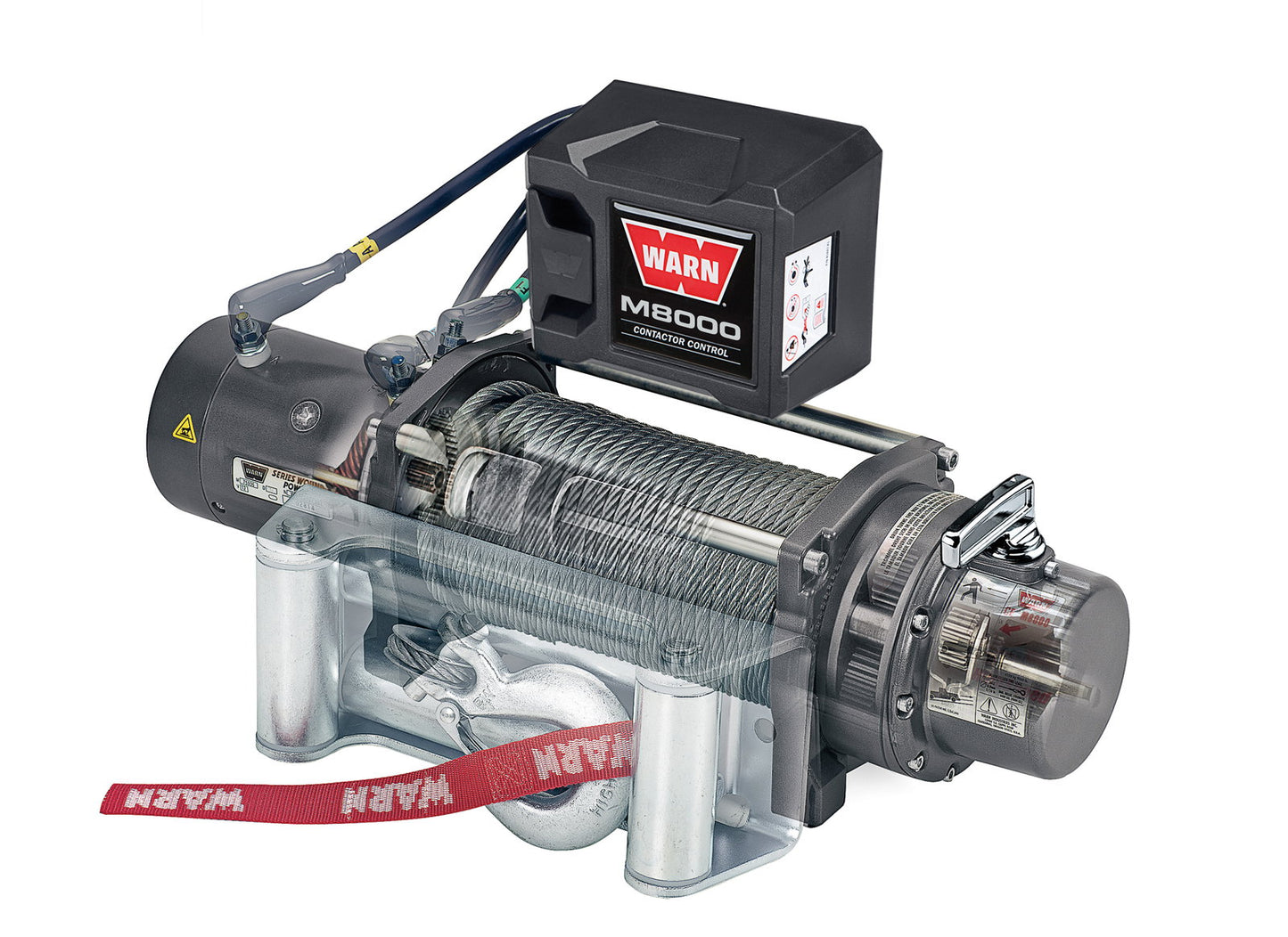 WARN Seilwinde M8000 12V 3.630 kg Zugkraft