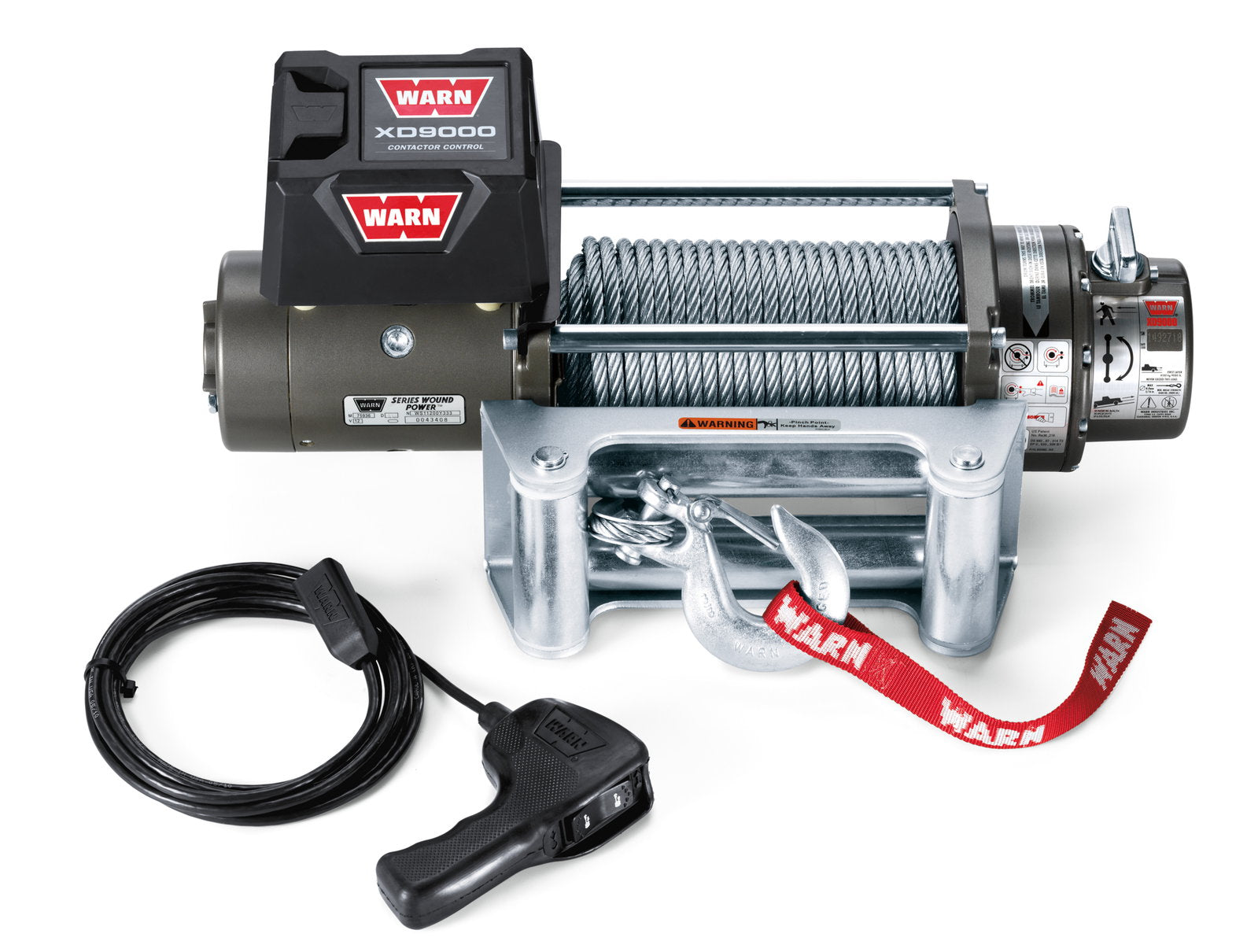 WARN Seilwinde XD9000 12V 4.080 kg Zugkraft