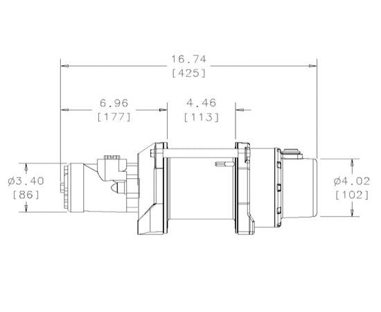 WARN HY2000, hydraulisch 907 kg Hublast