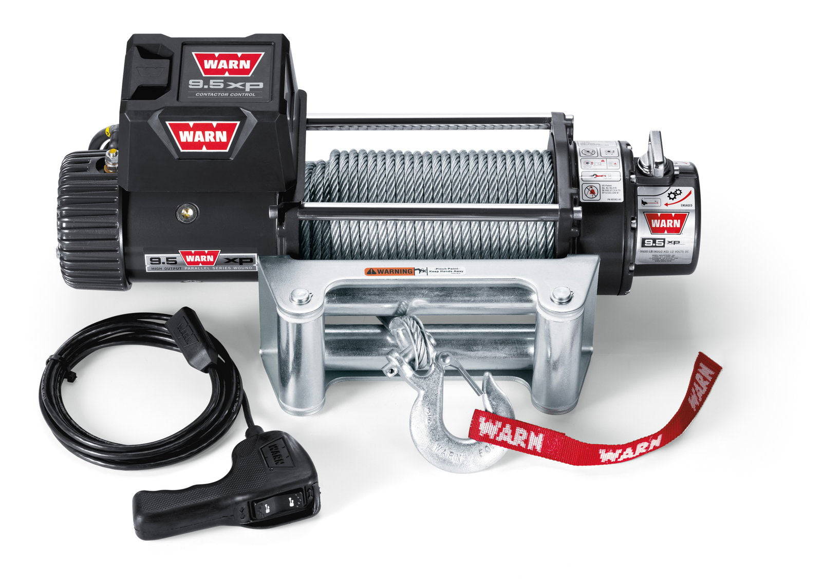 WARN Seilwinde 9.5XP 12V 4.300 kg Zugkraft inkl. Funkfernbedienung
