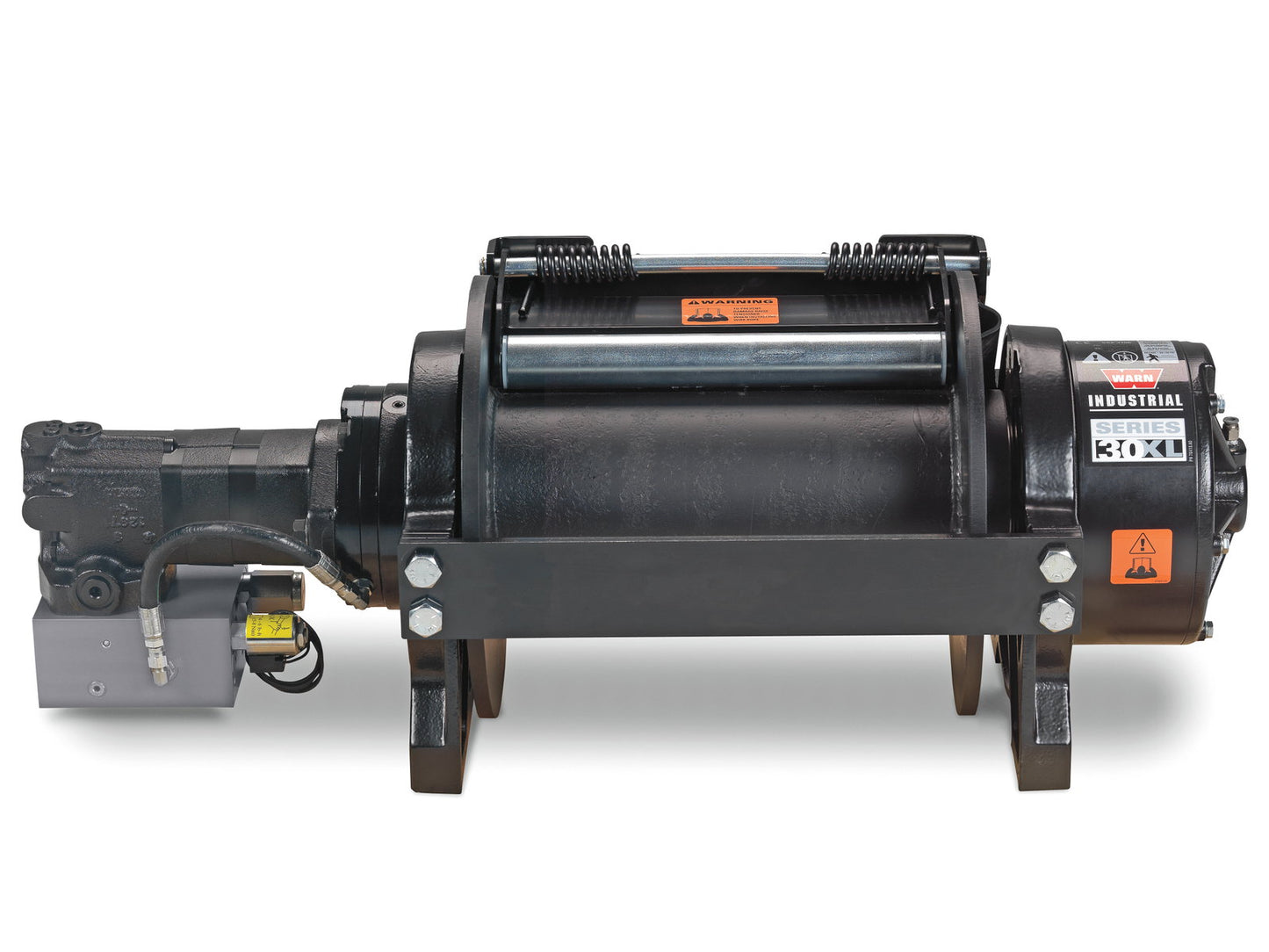 WARN Winde Serie 30, Hydraulik, 13,6 to. -lange Trommel-, mit Luftfreilauf