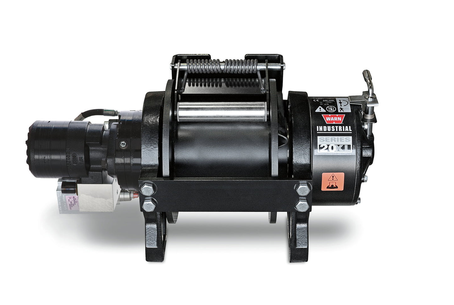 WARN Winde Serie 20, Hydraulik, 9,07to. -lange Trommel-, mit Luftfreilauf