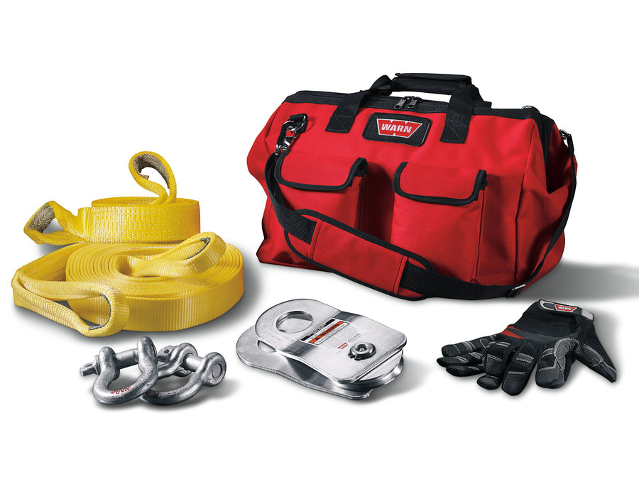 WARN Accessory Bag, Red, incl. Contents for Winches up to 4.5 t Pulling Force