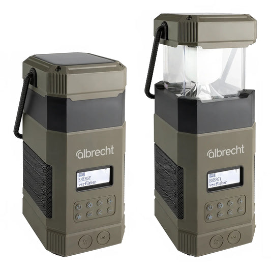 Albrecht DR 114 DAB+ outdoor radio with camping lamp