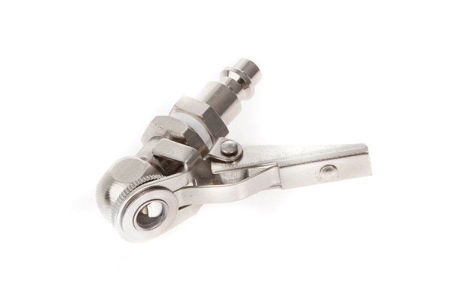 Tyre inflator for ARB compressor with clip-on connector