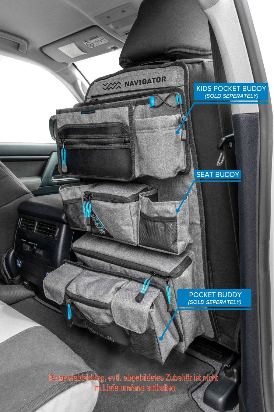 Navigator Build it Buddy, universal Organizer für Rückenlehne (erweiterbar)