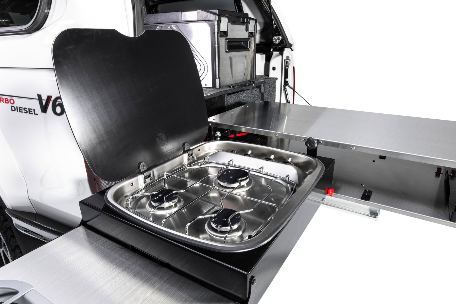 ARB Slide Kitchen 1355mm Schublade inkl. Kocher, Ablage, Schublade & Spülbecken