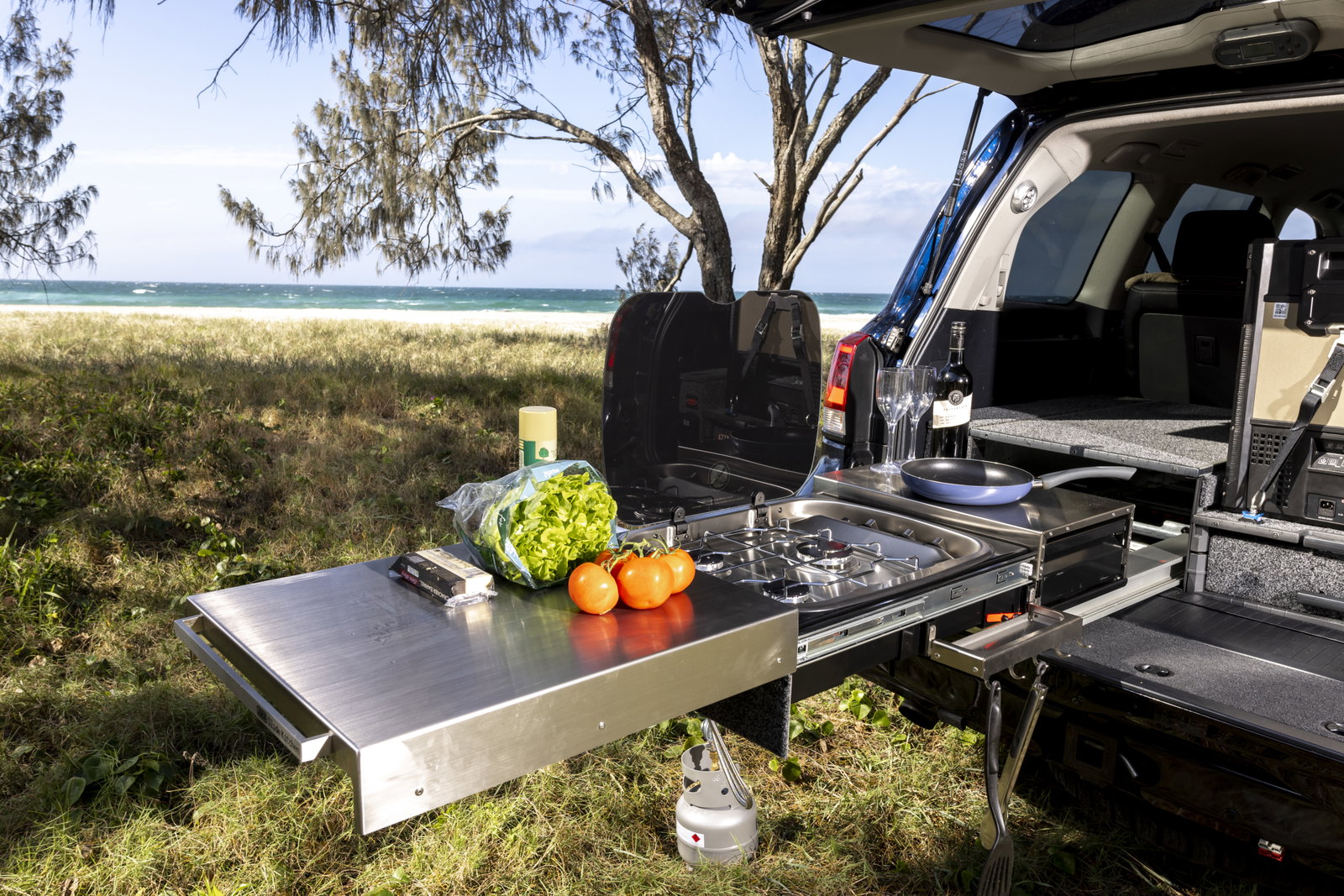 ARB Slide Kitchen 1045mm Schublade inkl. Kocher, Ablage, Schublade & Spülbecken