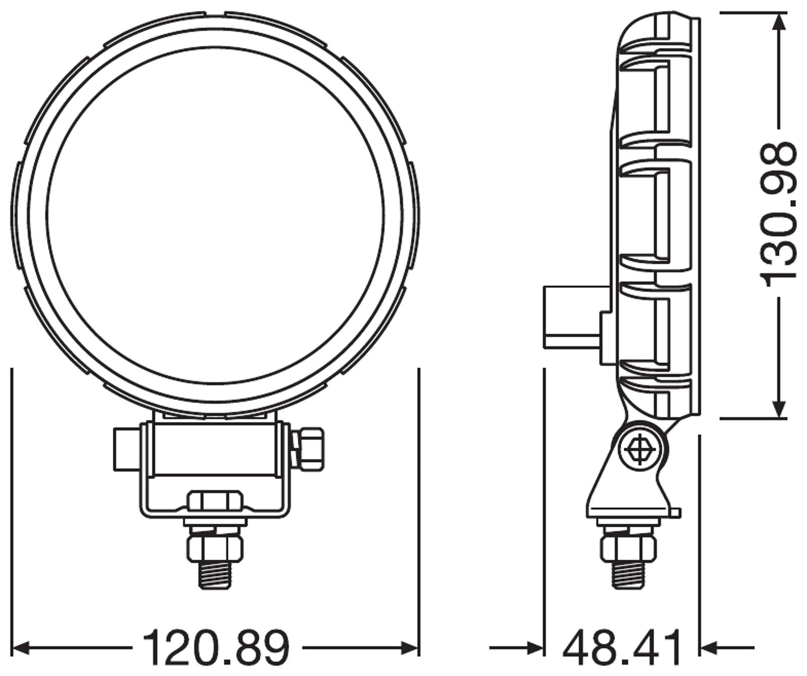 OSRAM LED Rückfahrscheinwerfer VX120R-WD 12/24V, 15W, rund