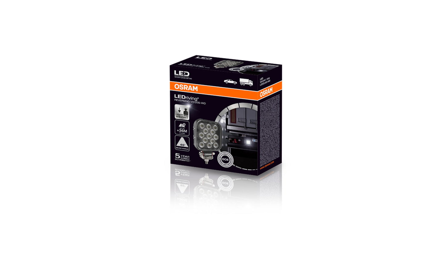 OSRAM LED Rückfahrscheinwerfer FX120S-WD 12/24V, 15W, rechteckig