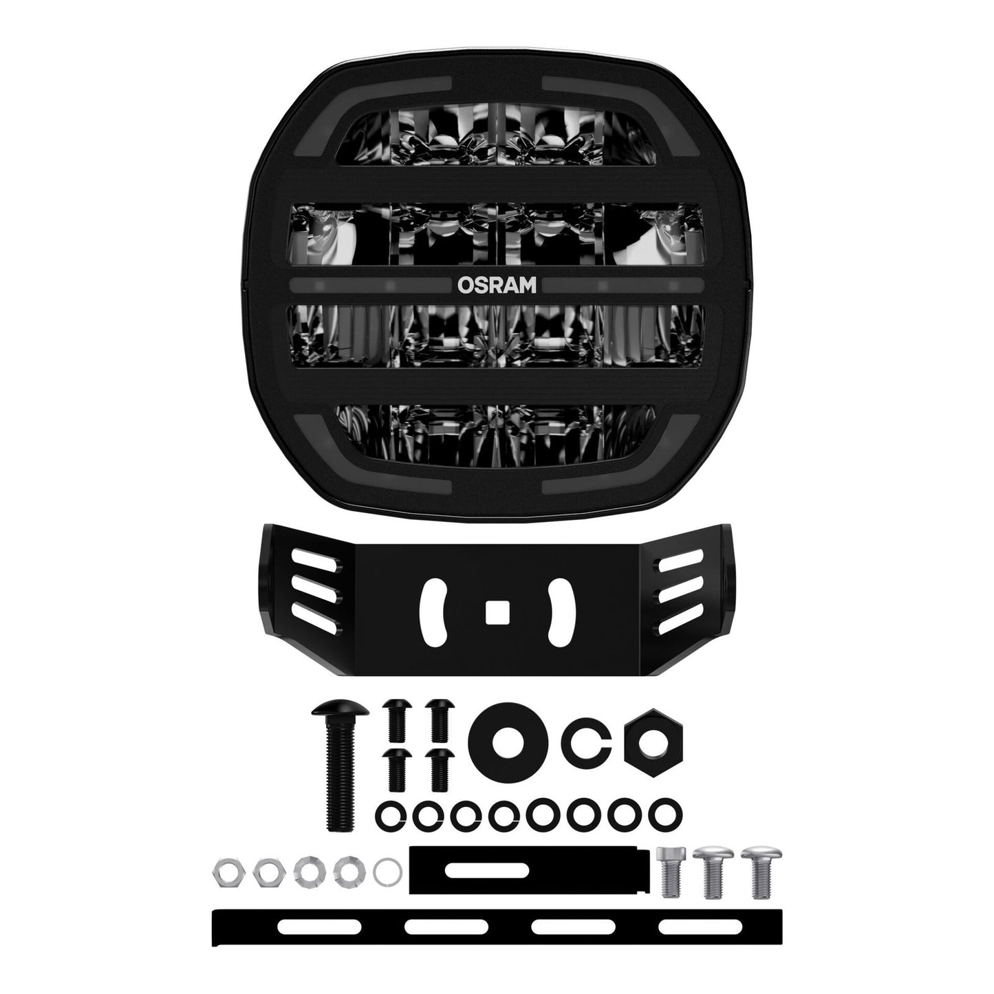 OSRAM LED Scheinwerfer MX180-CB Amber Extreme, 7" rechteckig, 12/24V