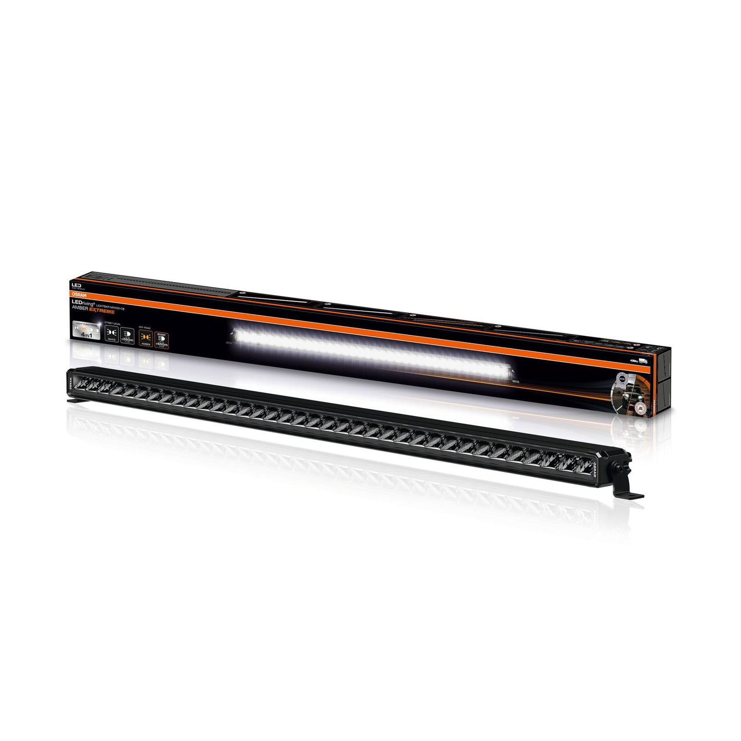 OSRAM LED Scheinwerfer MX1000-CB Amber Extreme, 12/24V, 12000 Lumen