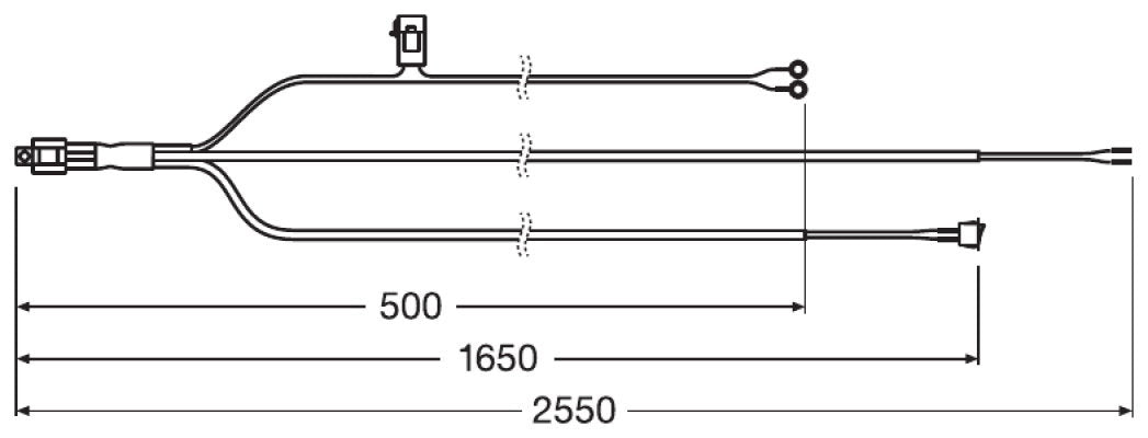 OSRAM Kabelsatz 12V mit Schalter & Relais für 1 Lichtqelle (1 Funktion)