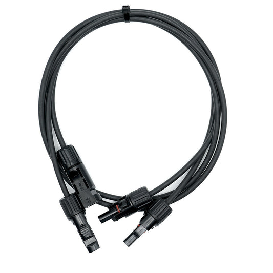 WATTSTUNDE® Solarverlängerungskabel 2x4 mm² Typ-MC4/Typ-MC4 2 m schwarz