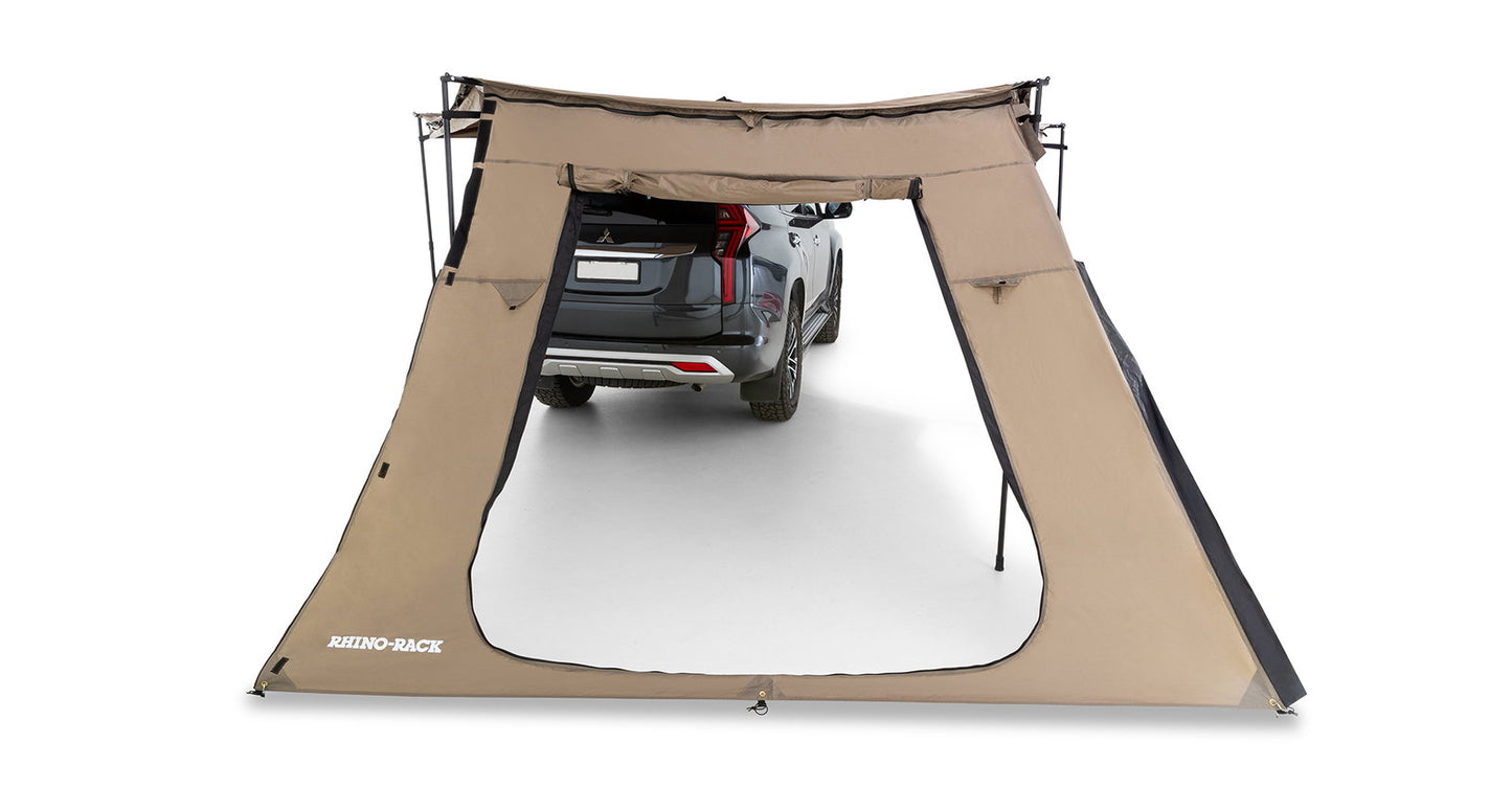 Rhino Rack Seitenteil (1) für Batwing Compact Markise, mit großer Öffnung