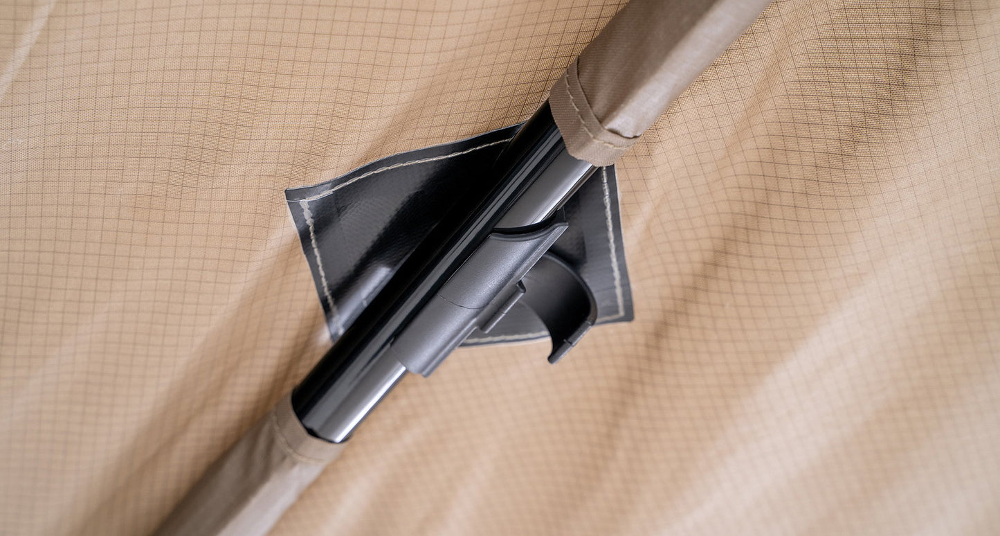 Rhino Rack Batwing Markise, rechte Seite mit "Stow iT"