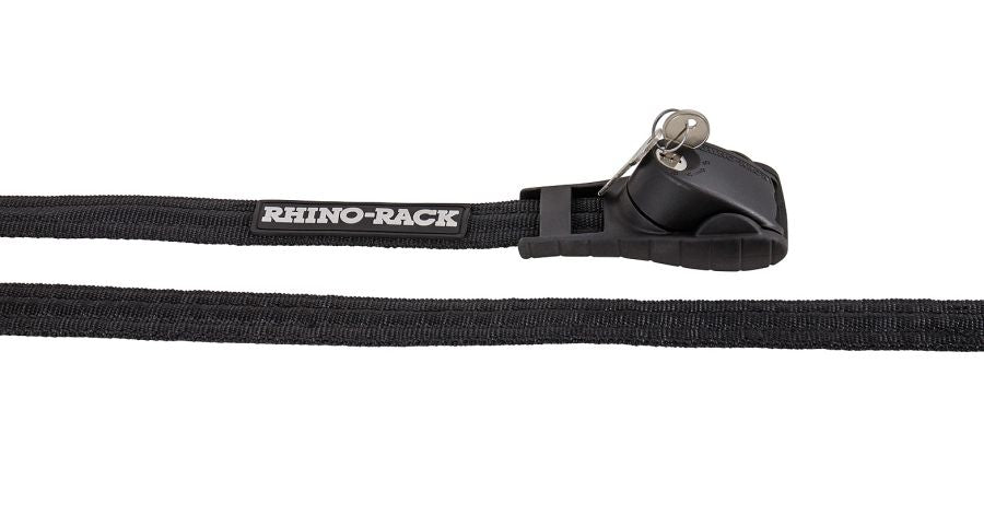 Rhino Rack Zurrgurt (2) mit absperrb. Schloss, Gummischutz, 3,5m lang, schwarz