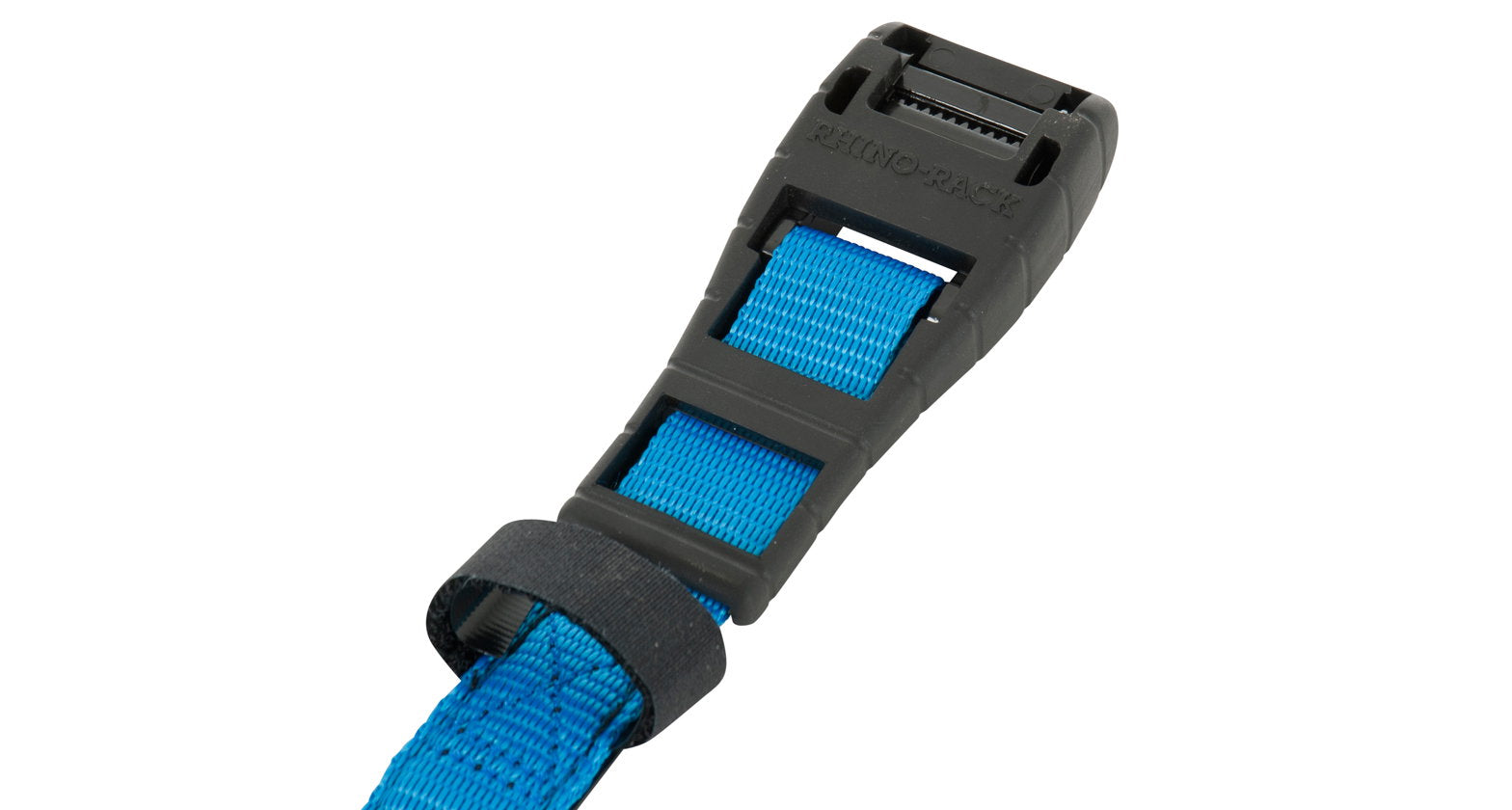 Rhino Rack Zurrgurt (2), Klemmschloß mit Gummischutz, 3,5m lang, blau