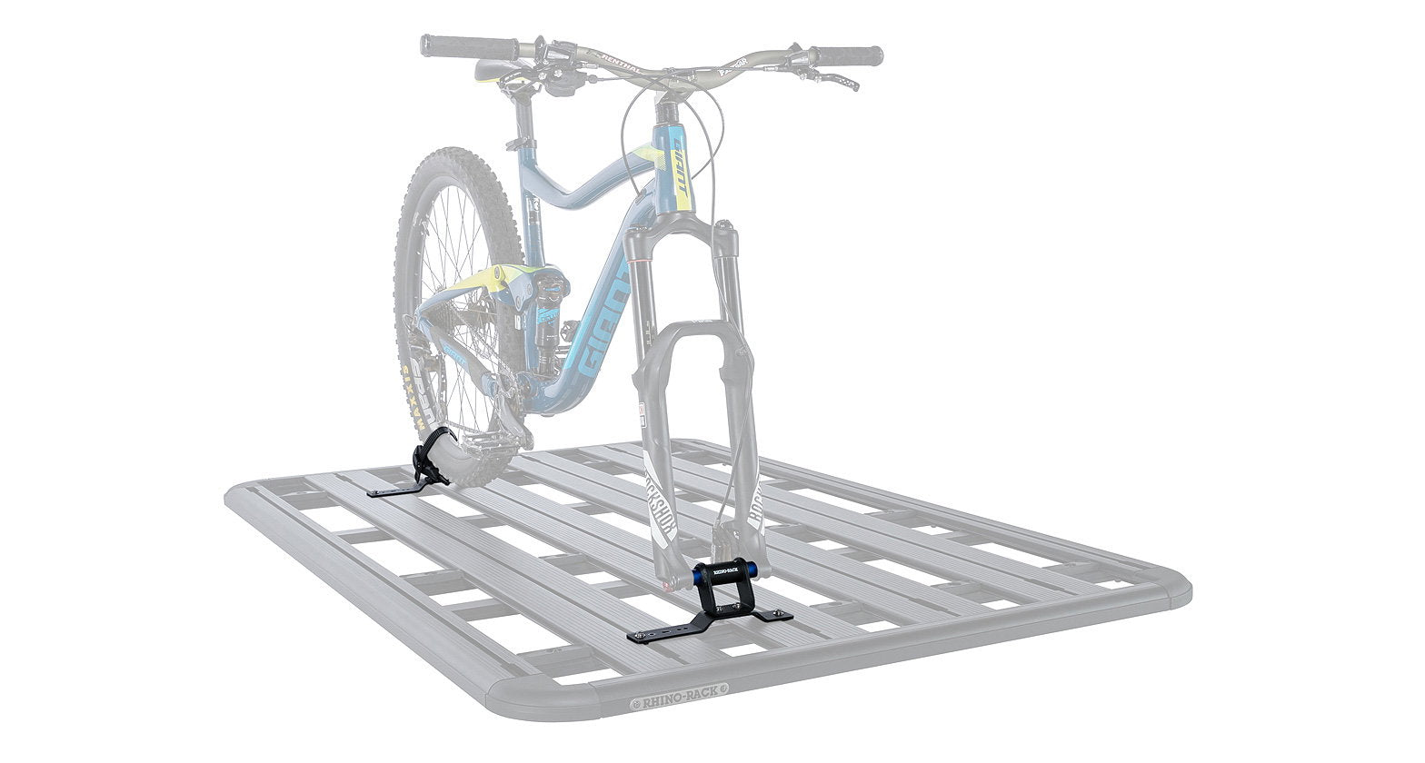 Rhino Rack Thru Axle Fahrradträger für Pioneer Plattformen mit Zwifloc