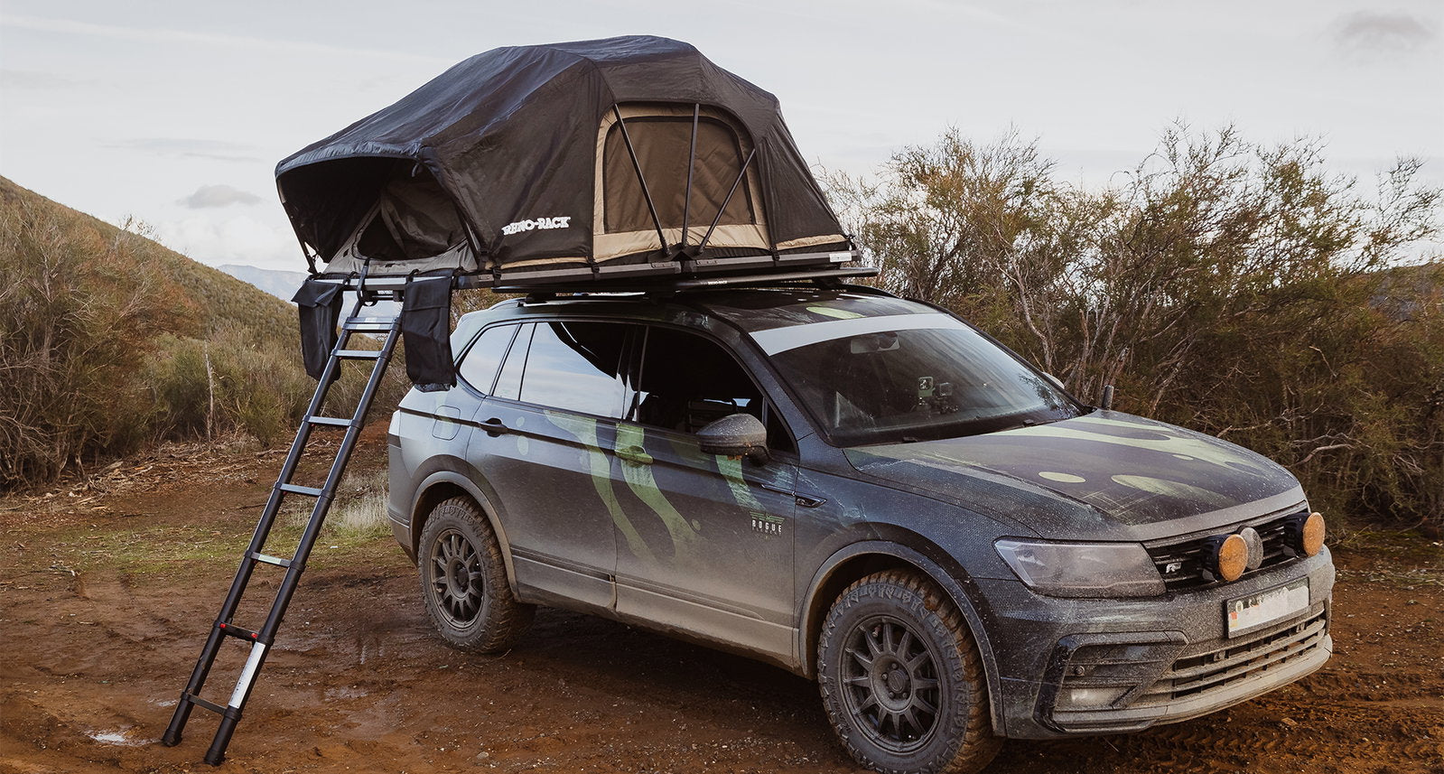 Rhino Rack Dachzelt, Soft Shell, für 2 Personen, 2100 x 1300mm