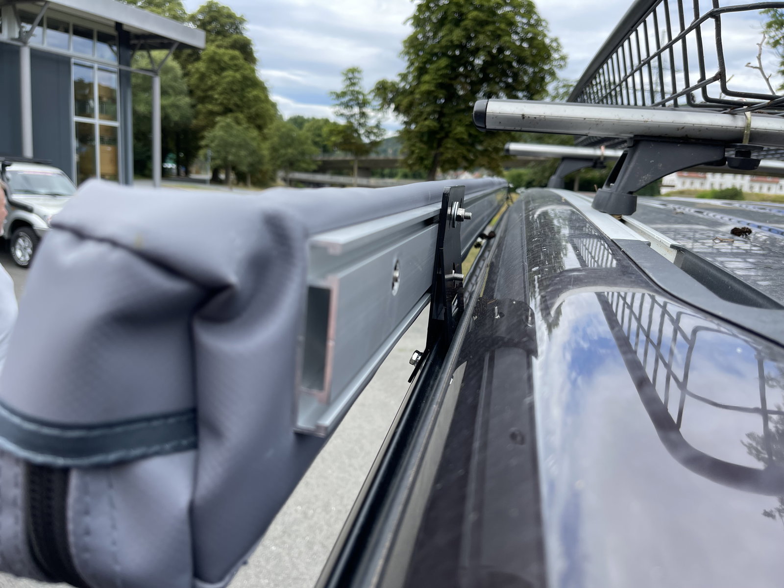 Markisenmontagesatz VW T6 mit Hubdach für Markisen in 2500mm Länge
