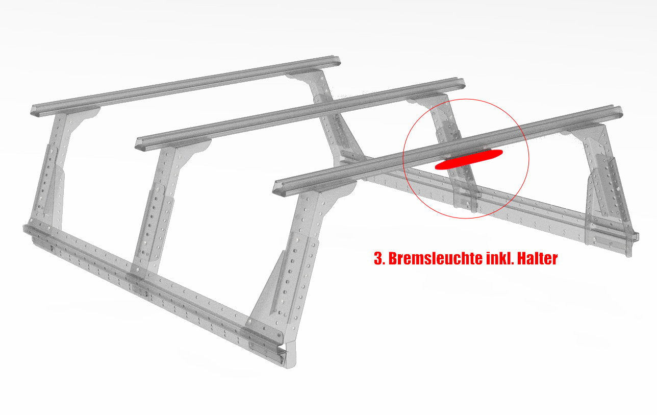 Muli-Rack 3. Bremsleuchte für HD, Vortex Querträger & Pioneer Plattformen