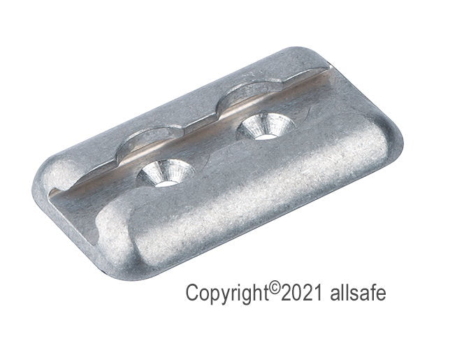 AJ-Airline, Lashing Plate, Aluminum, for Double-Stud, Load Capacity 800 daN