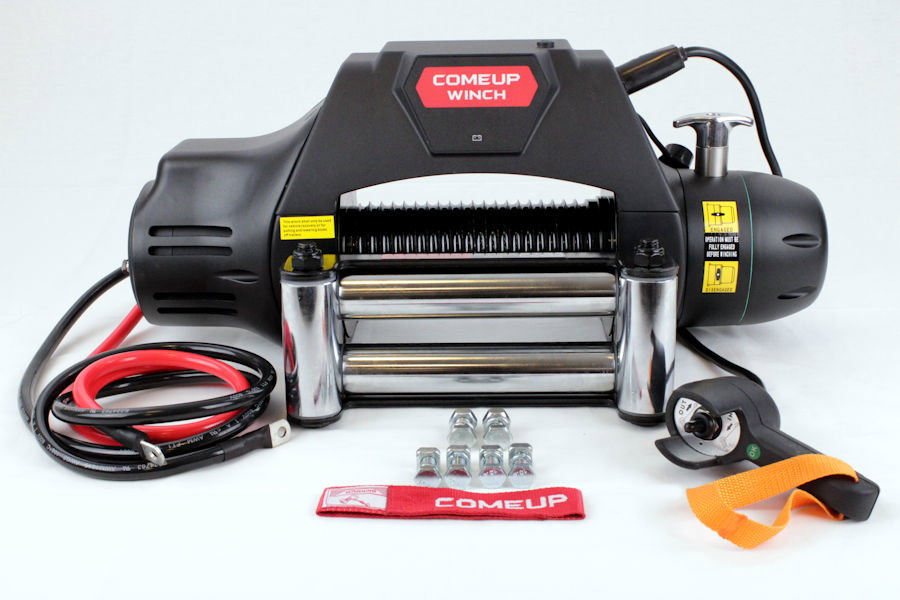 COMEUP Seilwinde Seal Gen2 9.5i 12V, Überlastsicherung & gerillte Trommel