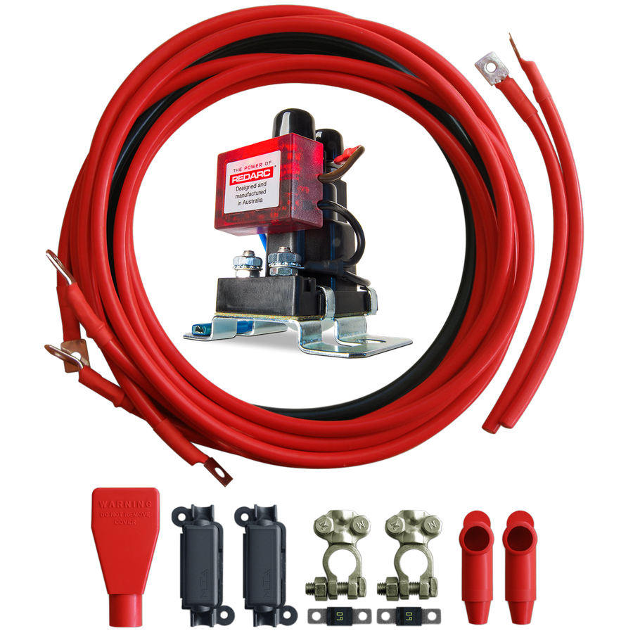 REDARC Smart Start, Battery Isolator, SBI 12V 100A & Kabelsatz