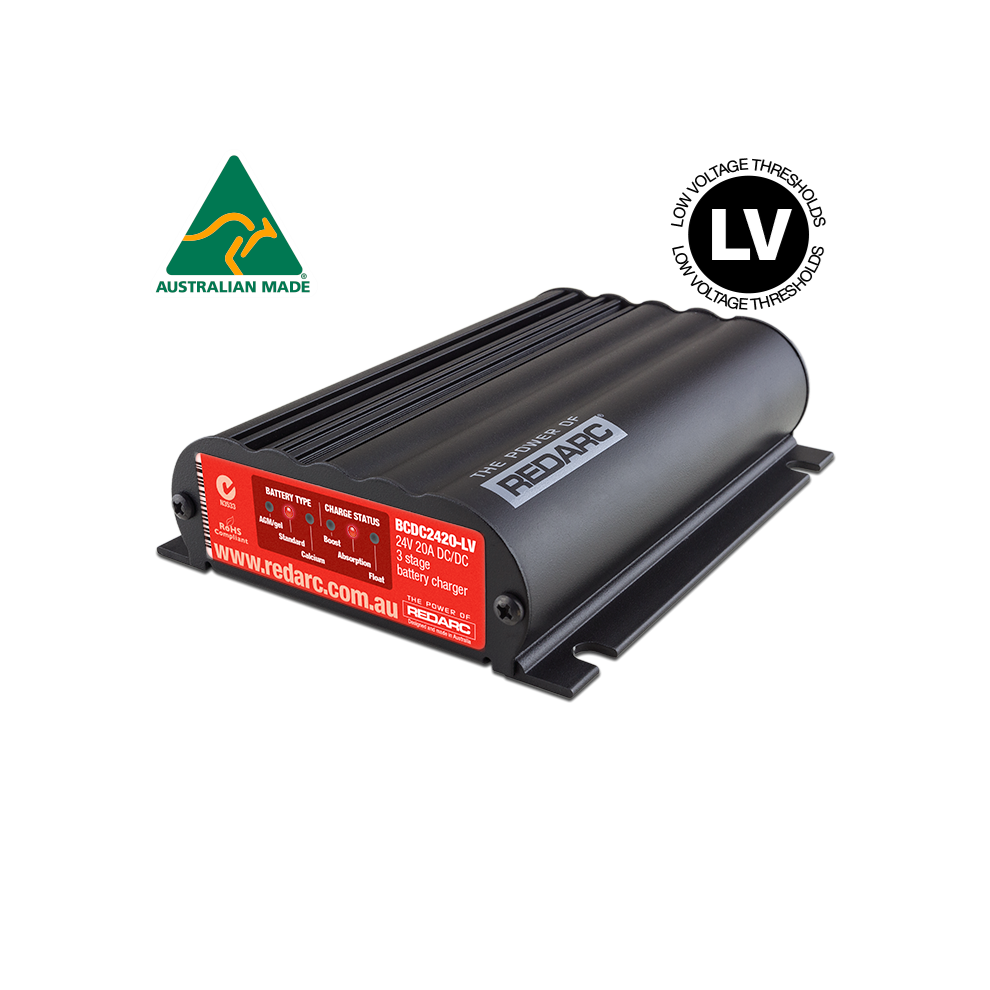 REDARC BCDC2420 24V 20A In-Vehicle DC Battery Charger