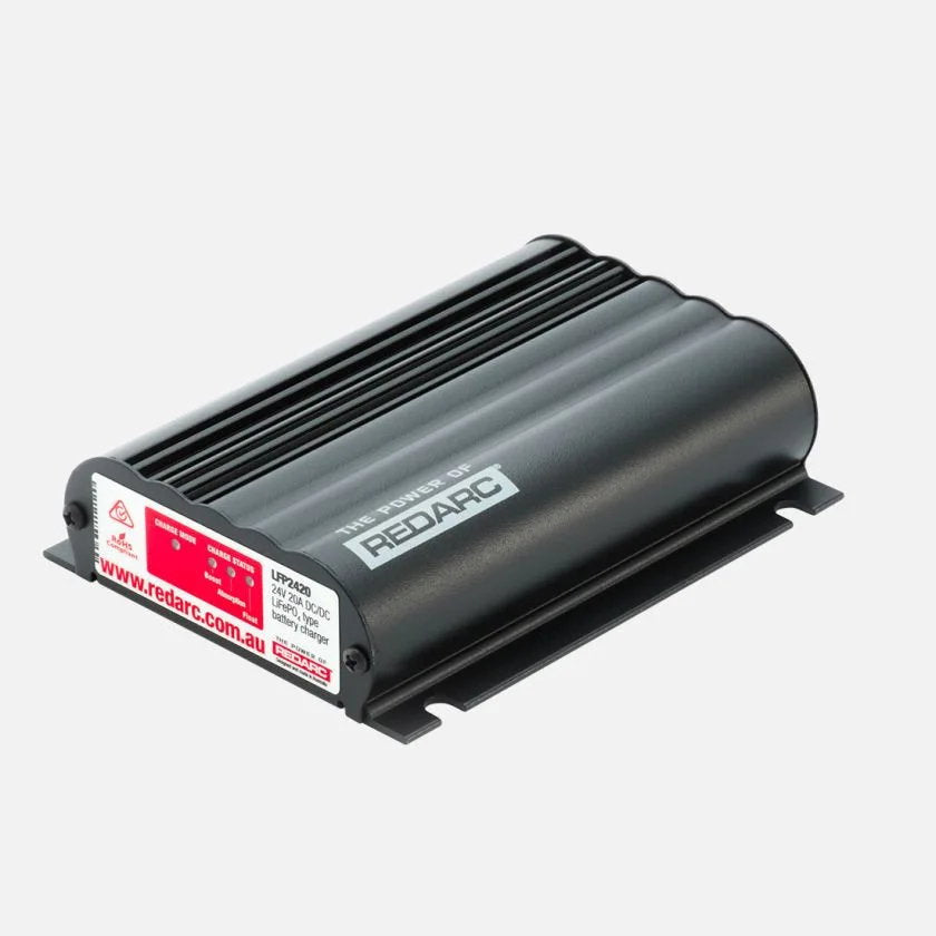 REDARC LFP2420-LV, 24V 20A DC Battery Charger, Low Voltage