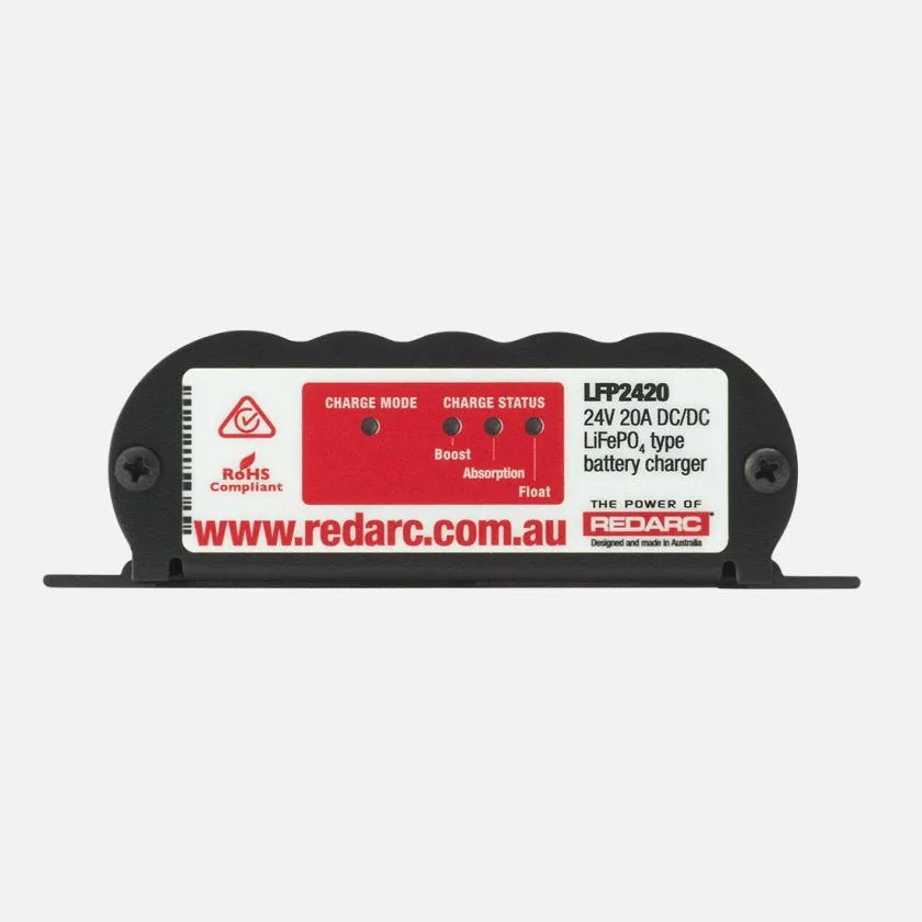 REDARC LFP2420-LV, 24V 20A DC Battery Charger, Low Voltage