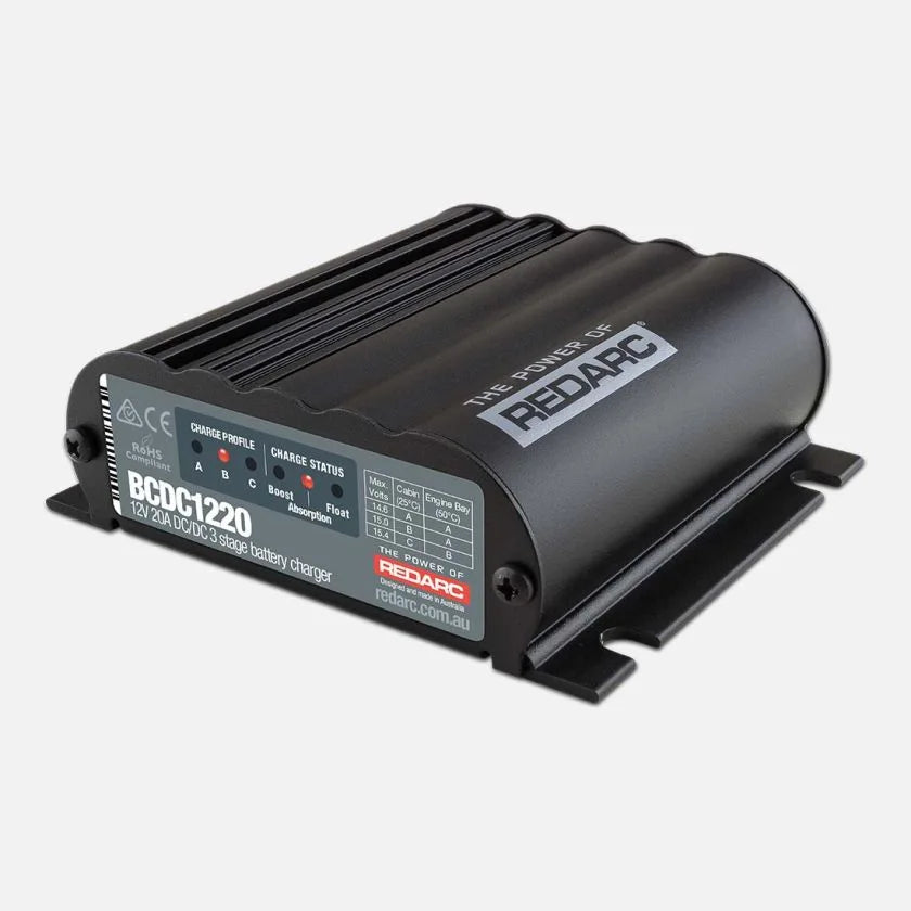 REDARC BCDC1220, 12V 20A In-Vehicle DC Battery Charger