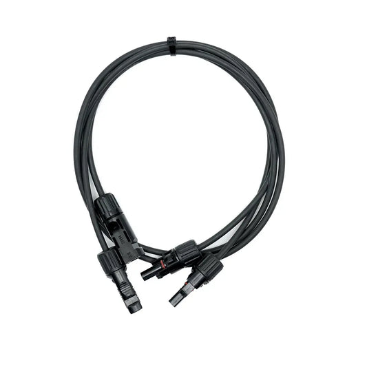 WATTSTUNDE® Solarverlängerungskabel 2x6 mm² Typ-MC4/Typ-MC4 5 m schwarz