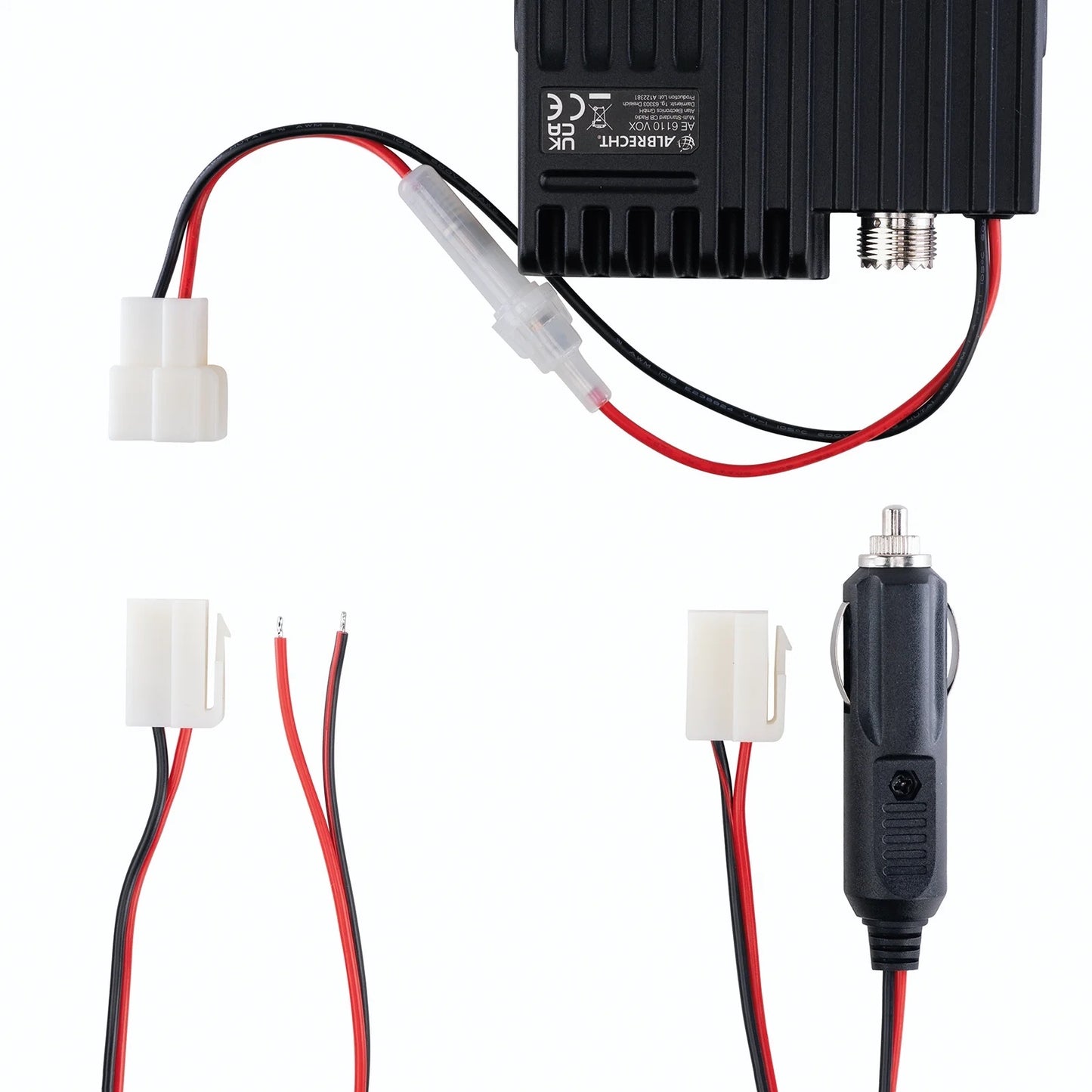 Albrecht AE 6110 VOX mit 2 Stromkabeln