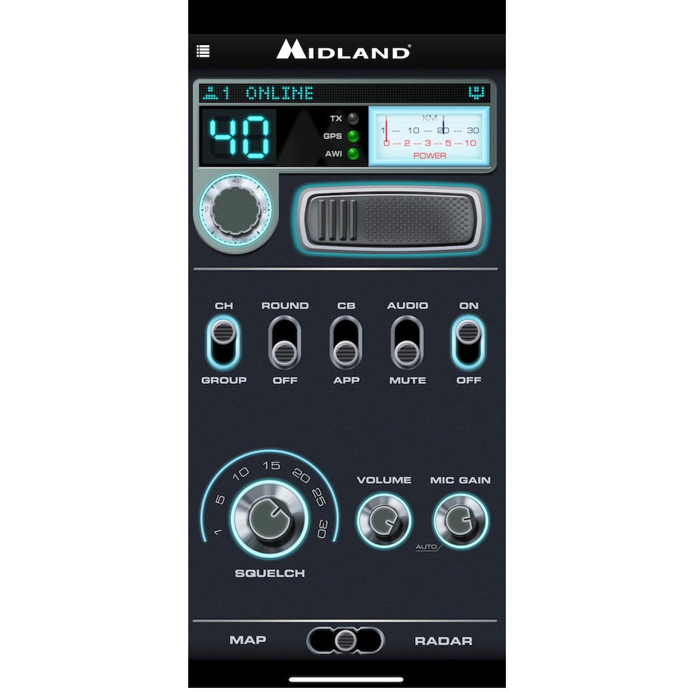 Midland Dual Mike 4 Pin V1, Bluetooth und CB Mikrofon
