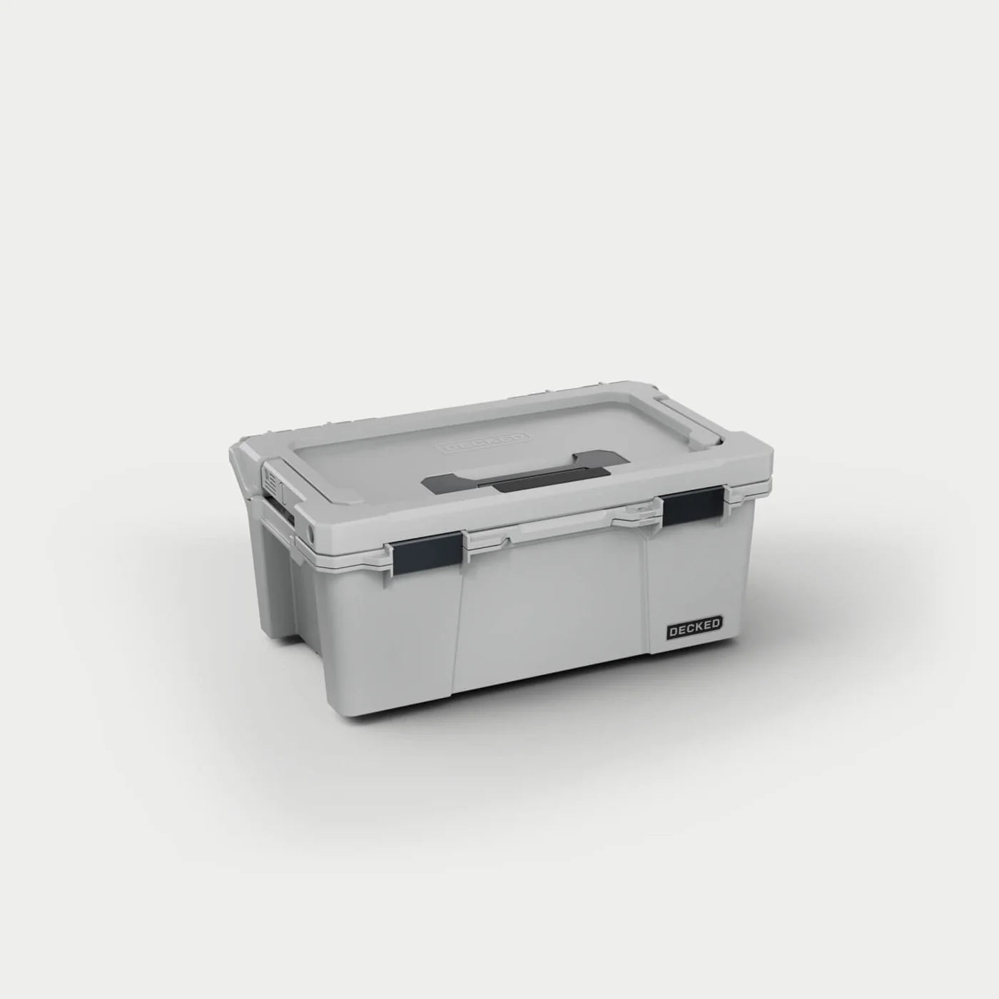 DECKED D-co Case - Sixer 16, Cool Gray mit schwarzen Verschlüssen