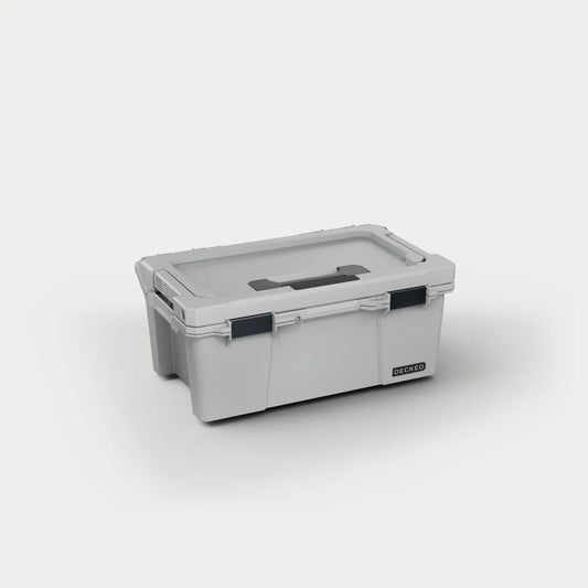 DECKED D-co Case - Sixer 16, Cool Gray mit schwarzen Verschlüssen
