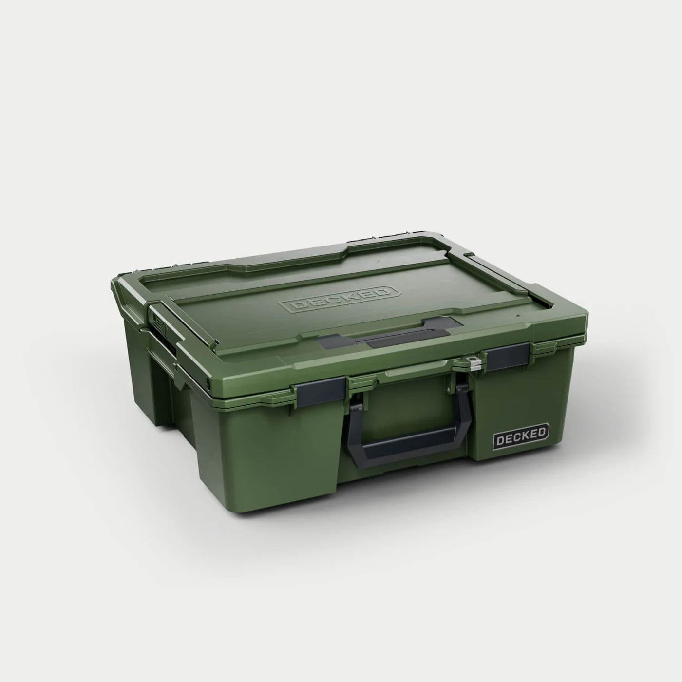 DECKED D-co Case - Halfrack 32, Ranger Green mit schwarzen Verschlüssen