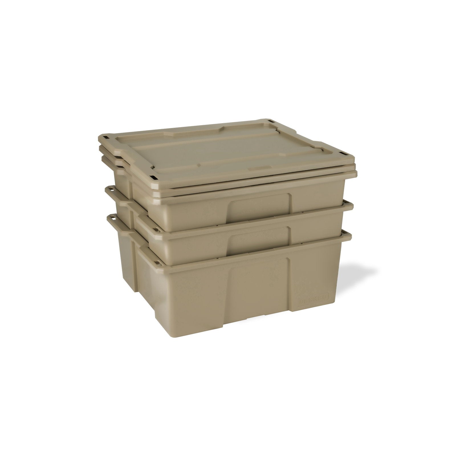 DECKED D-co Case - Payloader 32, Tan mit snap on lid (3 Stk.)