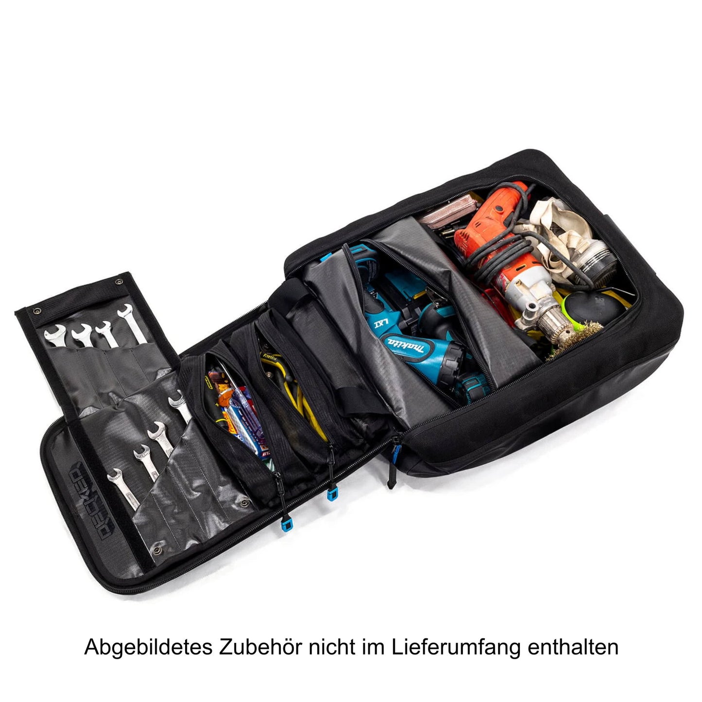 DECKED D-Bag, Passformtasche für Schubladen mit Rucksackfunktion, Schwarz
