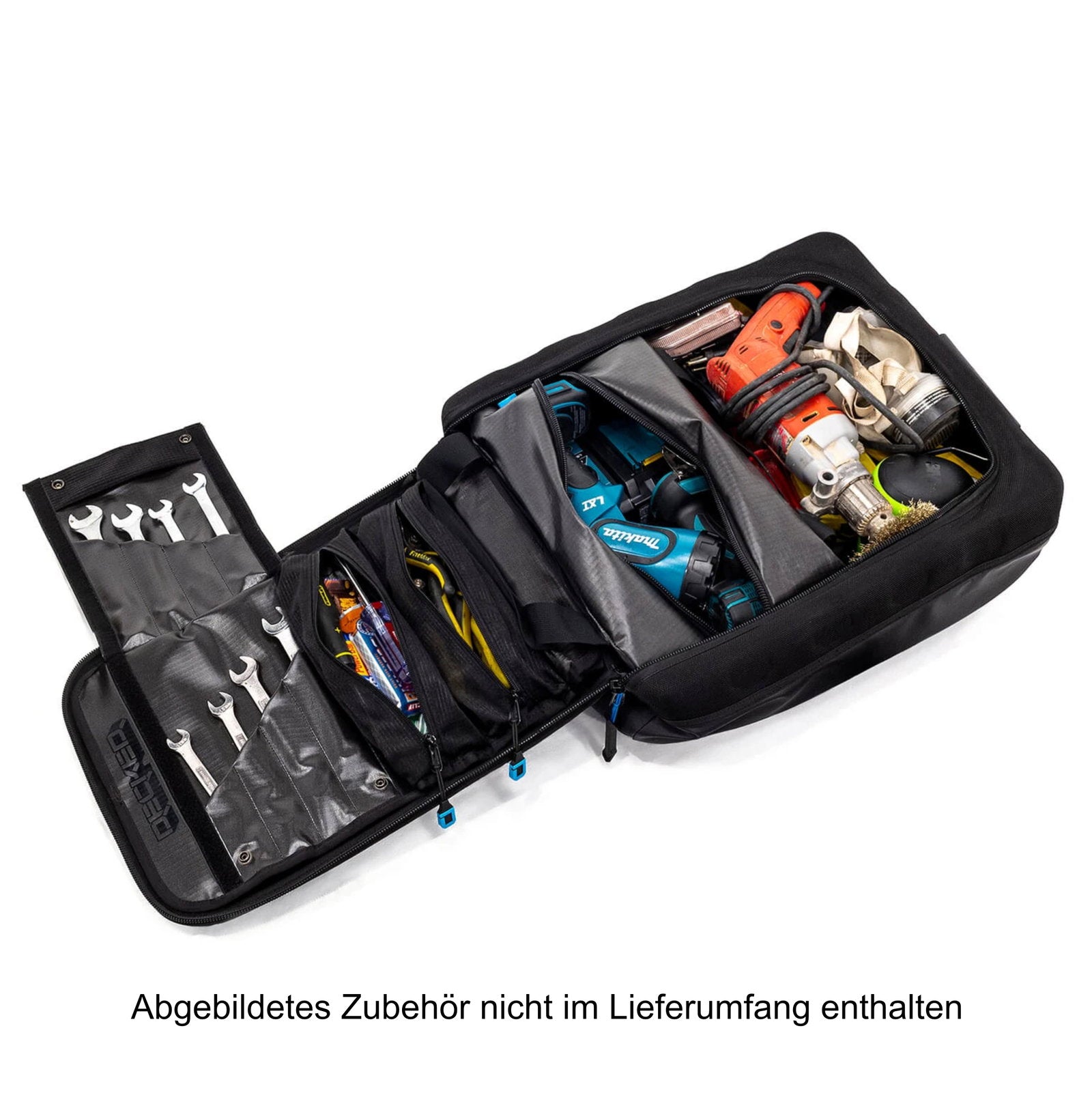 DECKED D-Bag, Passformtasche für Schubladen mit Rucksackfunktion, Schwarz