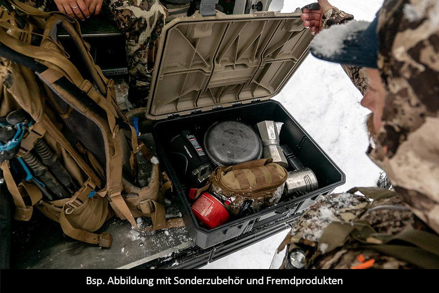 DECKED D-Box mit Tragegriff, für große Schubladen, Desert Tan lid