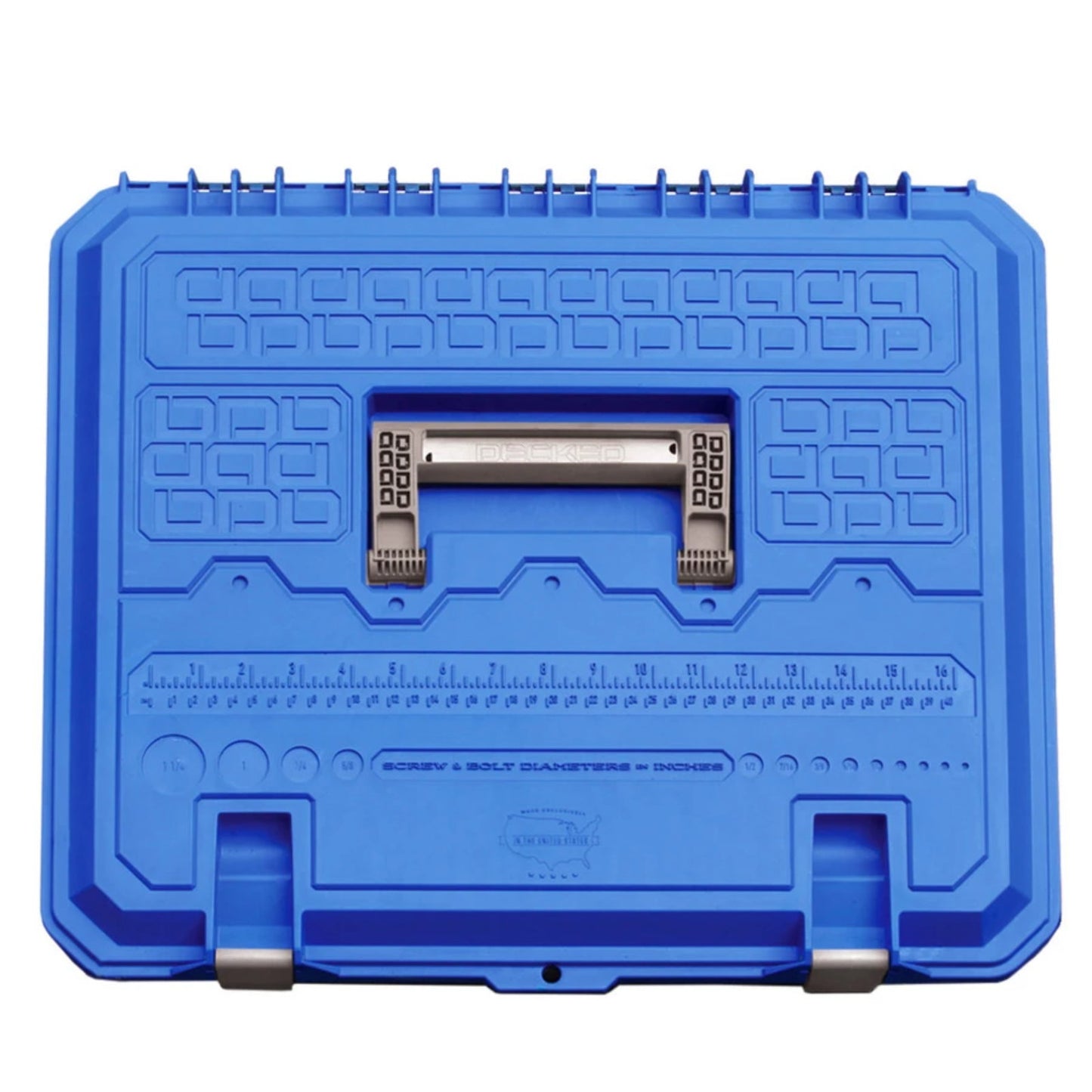 DECKED D-Box mit Tragegriff, für Schublade für große Schubladen, Blue lid