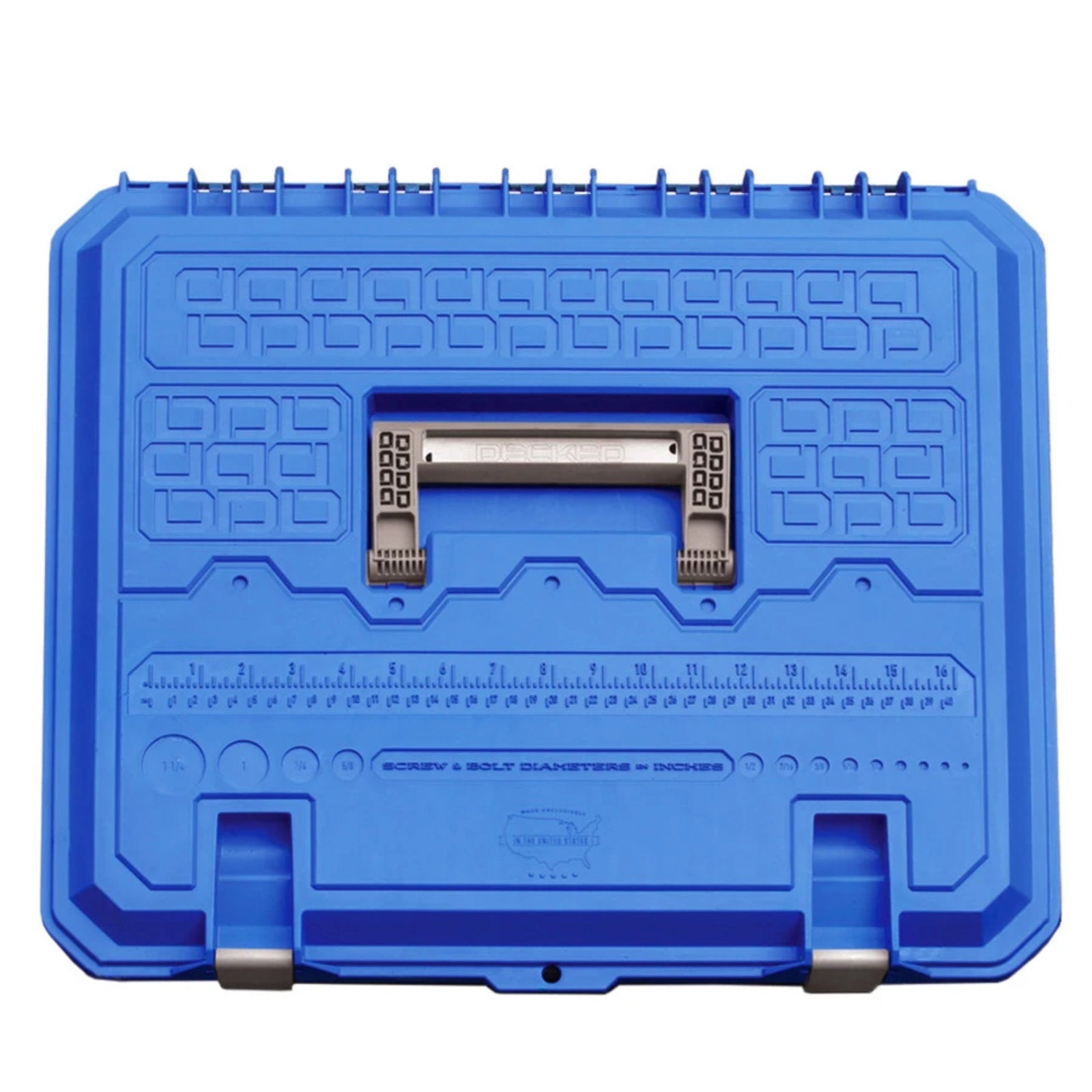 DECKED D-Box mit Tragegriff, für Schublade für große Schubladen, Blue lid