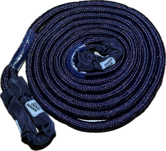 Seilflechter kinetic rope navy blue / red 8t length 8m / Ø 24mm incl. transport backpack