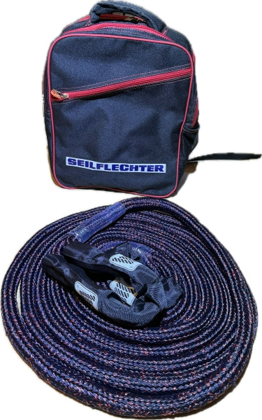 Seilflechter Kinetikseil Navyblau / Rot 8t Länge 8m / Ø 24mm inkl. Transportrucksack