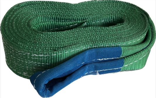 Tree strap / lifting strap, 4m long, 65mm wide, two-layer