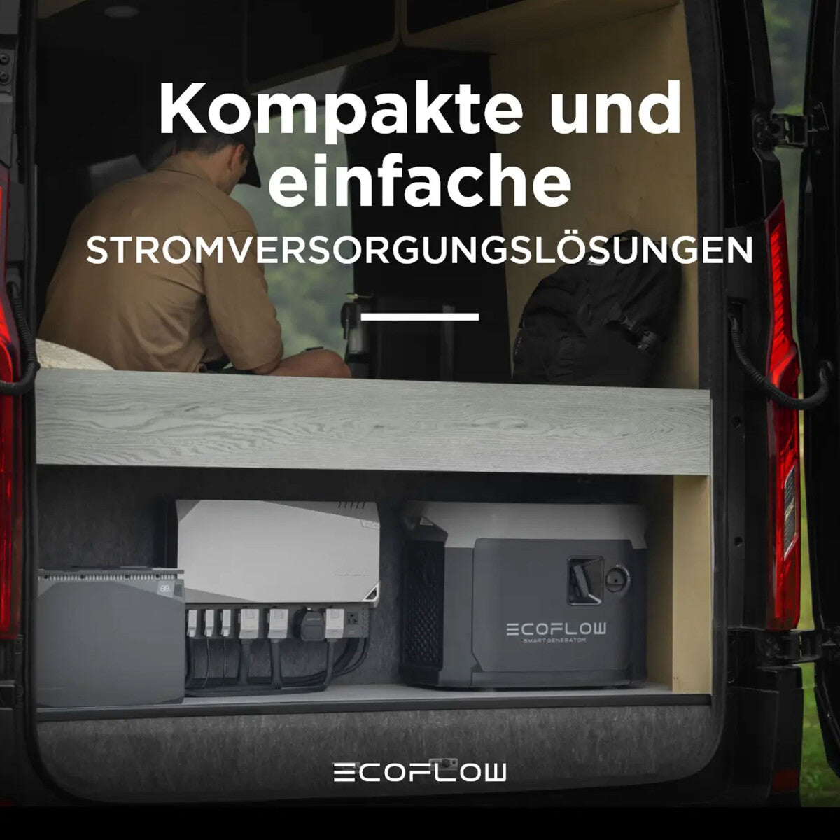 EcoFlow Independence Kit mit Power Hub, Distribution Panel, Monitor, Kabelpaket und Akku im Set 5 kWh