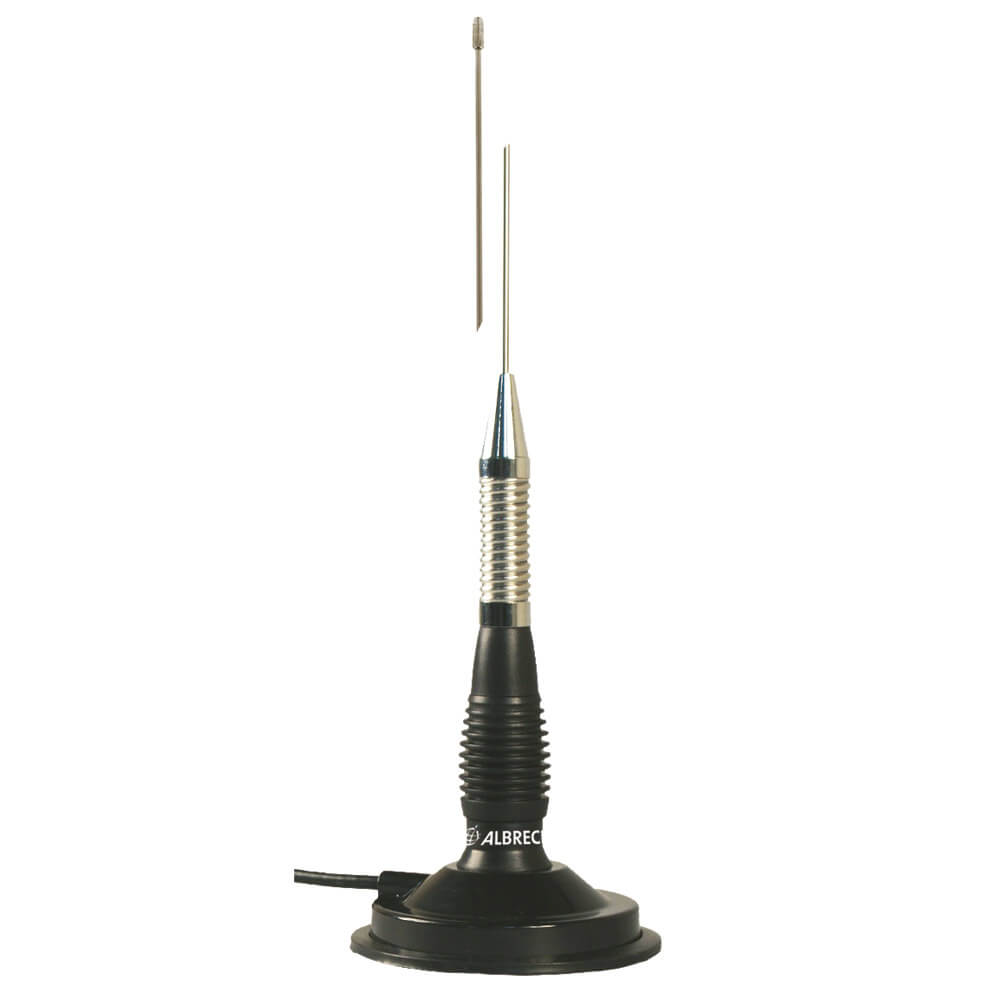 Albrecht ML130 Magnetfußantenne, ca.115 cm mit Feder und Stahlstrahler